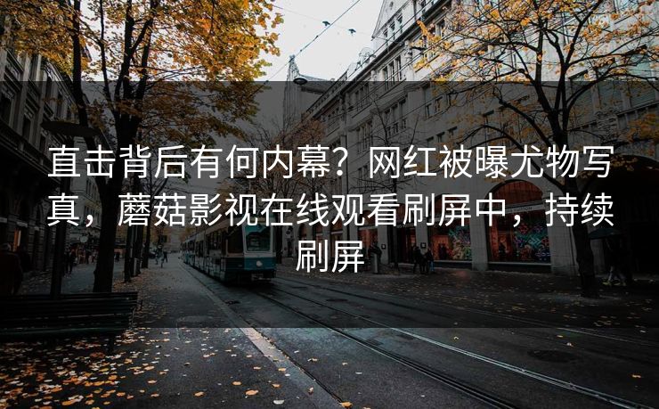 直击背后有何内幕？网红被曝尤物写真，蘑菇影视在线观看刷屏中，持续刷屏