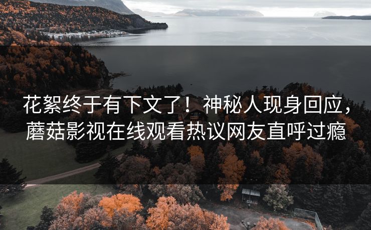 花絮终于有下文了！神秘人现身回应，蘑菇影视在线观看热议网友直呼过瘾