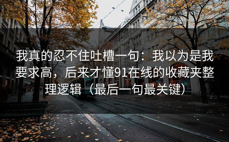 我真的忍不住吐槽一句：我以为是我要求高，后来才懂91在线的收藏夹整理逻辑（最后一句最关键）